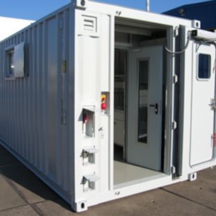 Isotope laboratory container